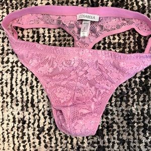 Cosabella Never Say Never Classic G-String Color Rani Pink size Small